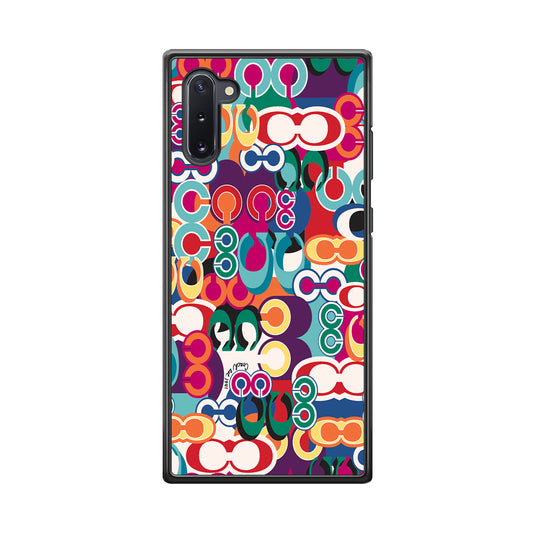 Coach Colorful Samsung Galaxy Note 10 Case | Slim Rubber Case for Samsung Galaxy Note 10