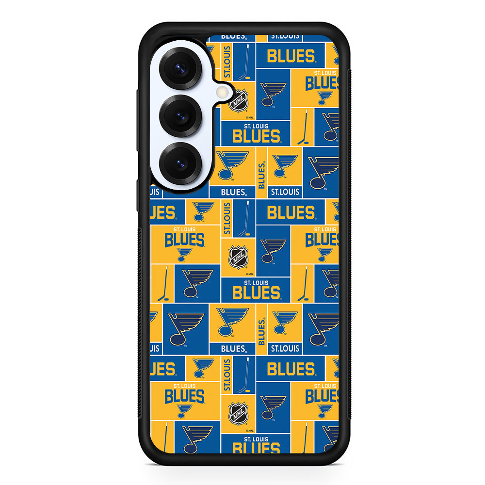 St. Louis Blues Pattern Samsung Galaxy S25 Plus Case | Slim Rubber Cover for Samsung Galaxy S25 Plus