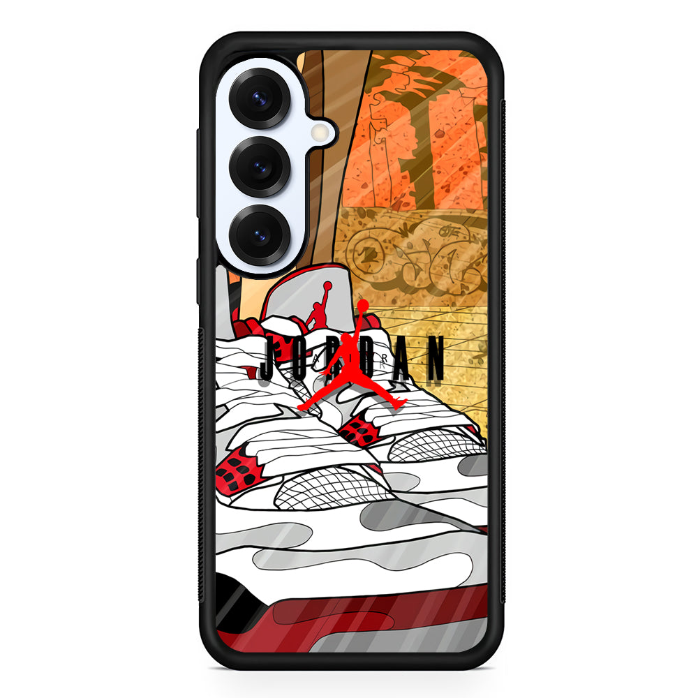 Air Jordan The Cartoon Shoes Samsung Galaxy S25 Plus Case | Durable Samsung Galaxy S25 Plus Phone Case