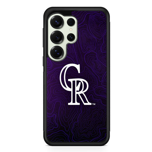 Colorado Rockies Abstract Samsung Galaxy S25 Ultra Case | Durable Rubber Case for Samsung Galaxy S25 Ultra