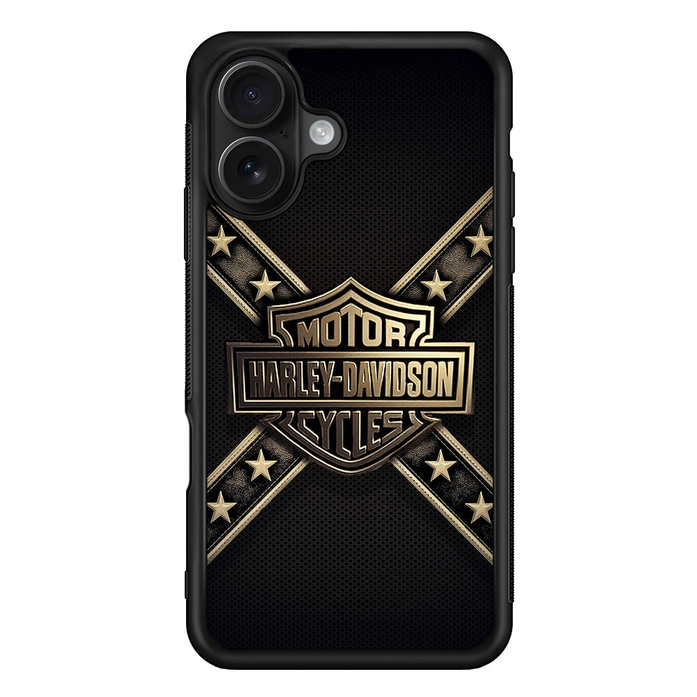 Army Star Harley Davidson iPhone 16 Case - Oxvistore