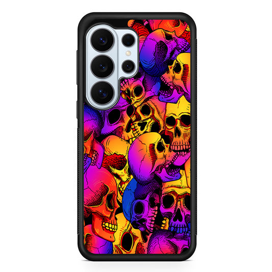 Skulls Pattern Gradient Samsung Galaxy S26 Ultra Case | Protective Phone Cover