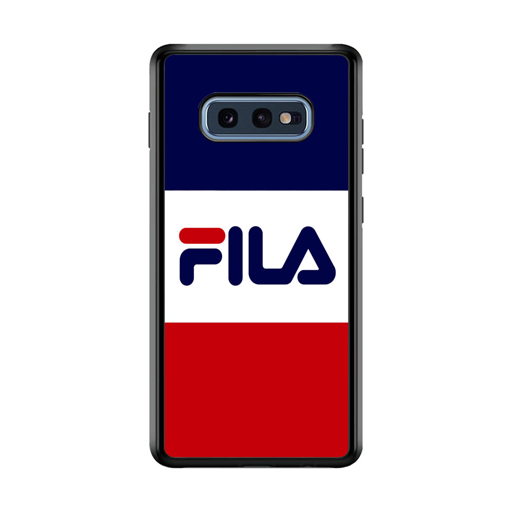 Fila Three Colors Samsung Galaxy S10E Case | Slim Rubber Case for Samsung Galaxy S10E