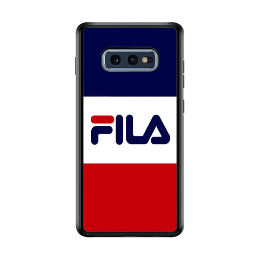 Fila Three Colors Samsung Galaxy S10E Case | Slim Rubber Case for Samsung Galaxy S10E