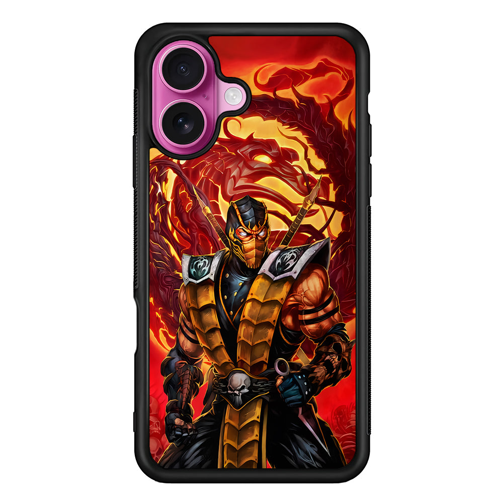 Scorpion Hanzo Mortal Kombat iPhone 17 Case | Slim Protective Rubber Phone Cover
