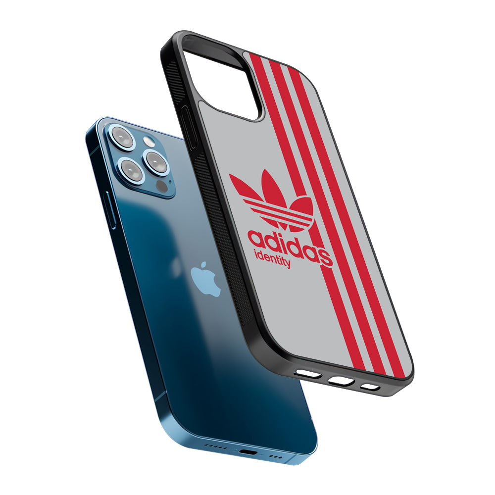 Adidas Red Identity 2D Rubber Phone Case | Slim Protective Phone Case