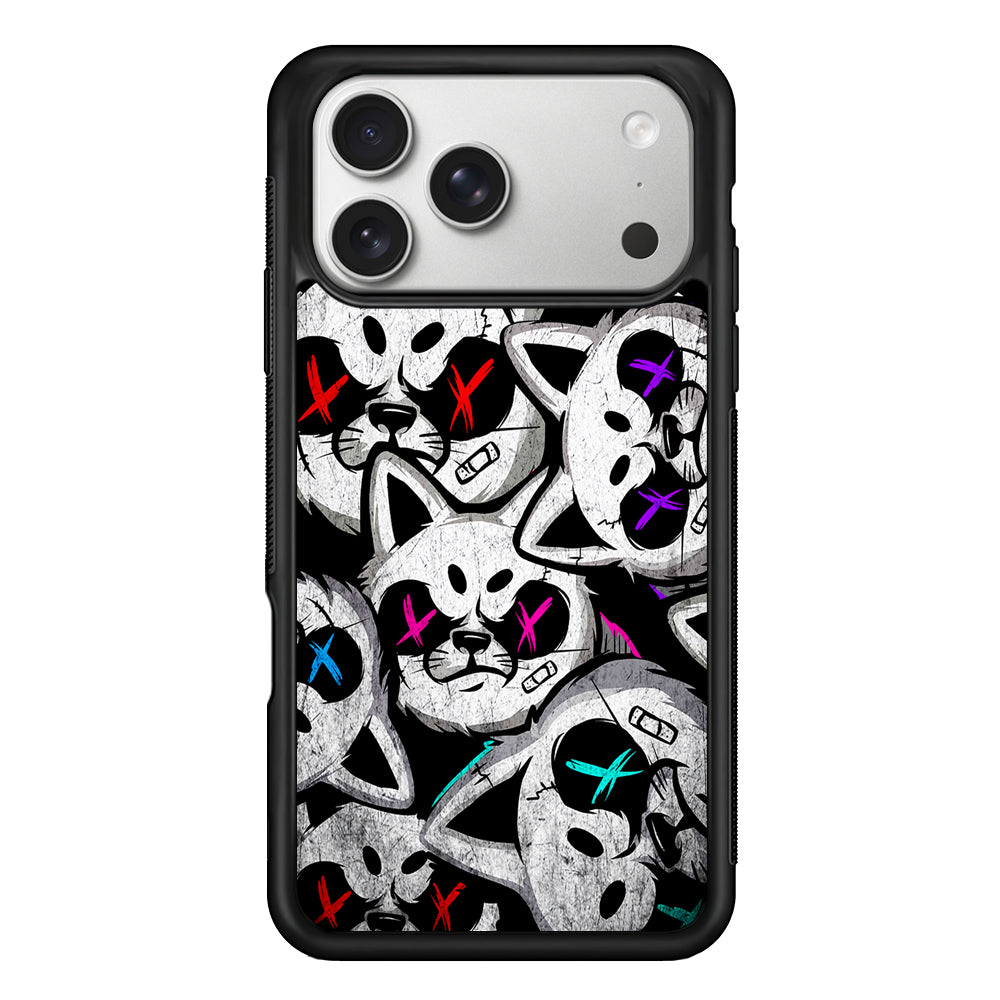 Bad Cat Heads iPhone 17 Pro Case | Slim Rubber Case for iPhone 17 Pro