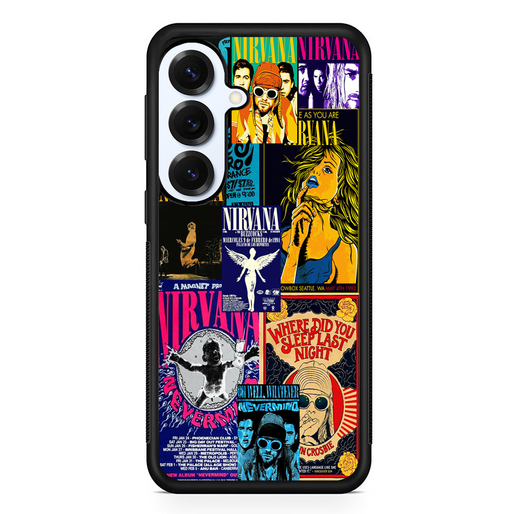 Nirvana Album Cover Collage Samsung Galaxy S25 Plus Case | Slim Rubber Cover for Samsung Galaxy S25 Plus