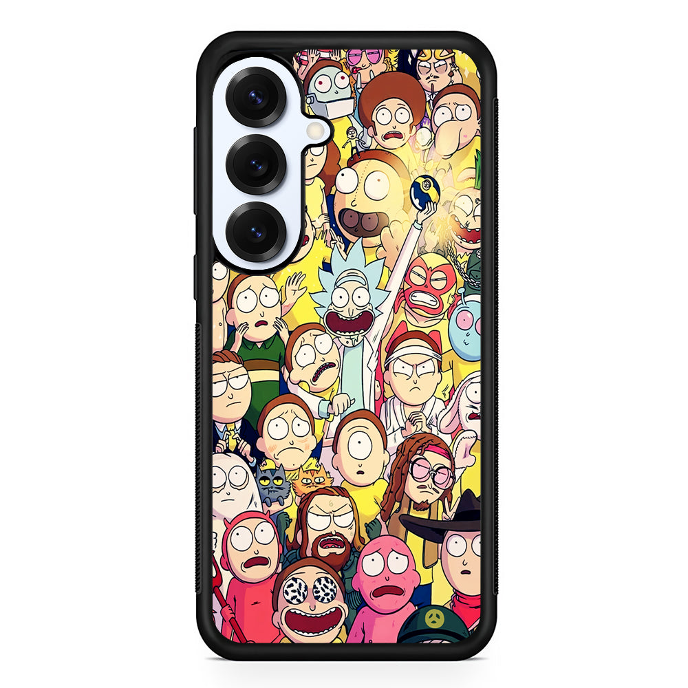 Rick and Morty Aesthetic Cartoon Samsung Galaxy S25 Plus Case | Slim Rubber Cover for Samsung Galaxy S25 Plus