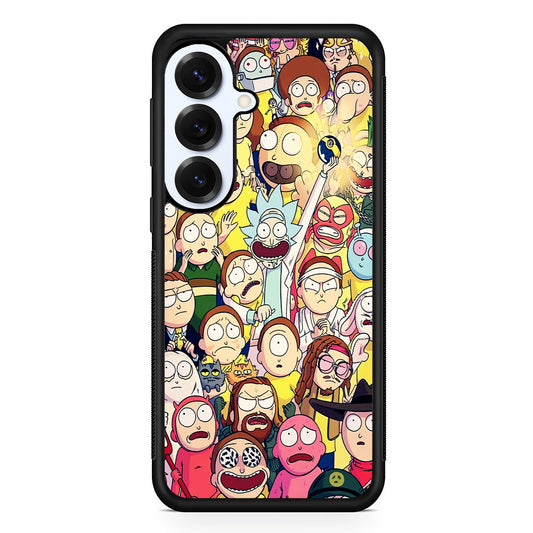 Rick and Morty Aesthetic Cartoon Samsung Galaxy S25 Plus Case | Slim Rubber Cover for Samsung Galaxy S25 Plus