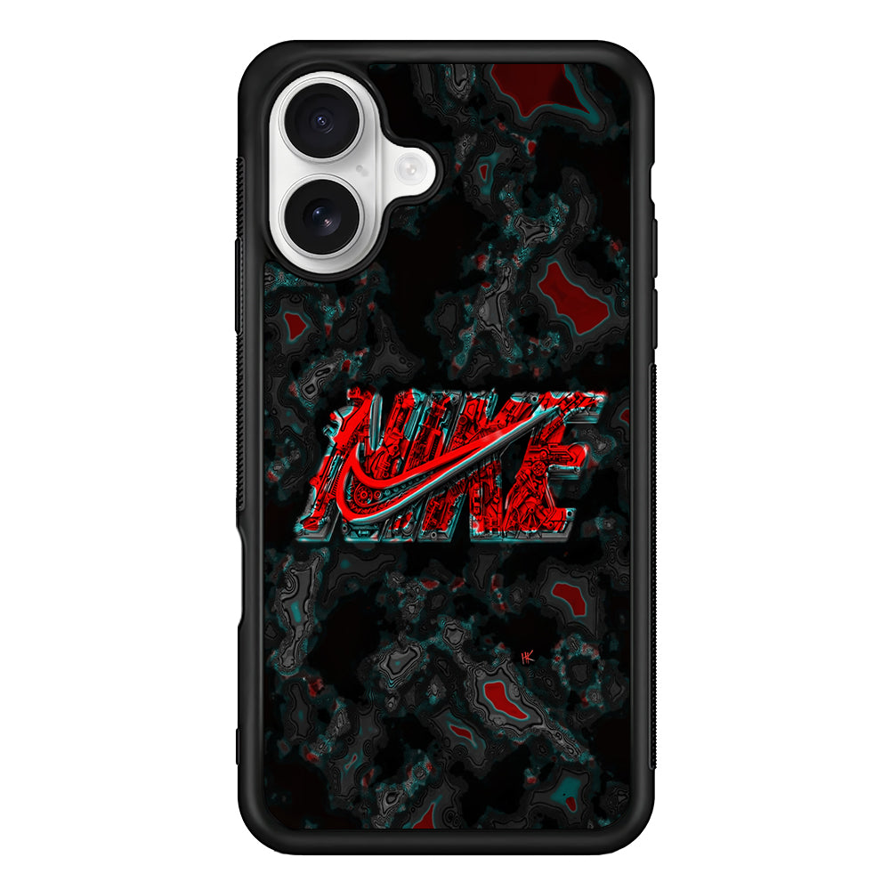 Nike Logo Marble Abstract iPhone 16 Plus Case – Slim Fit Protective Phone Case