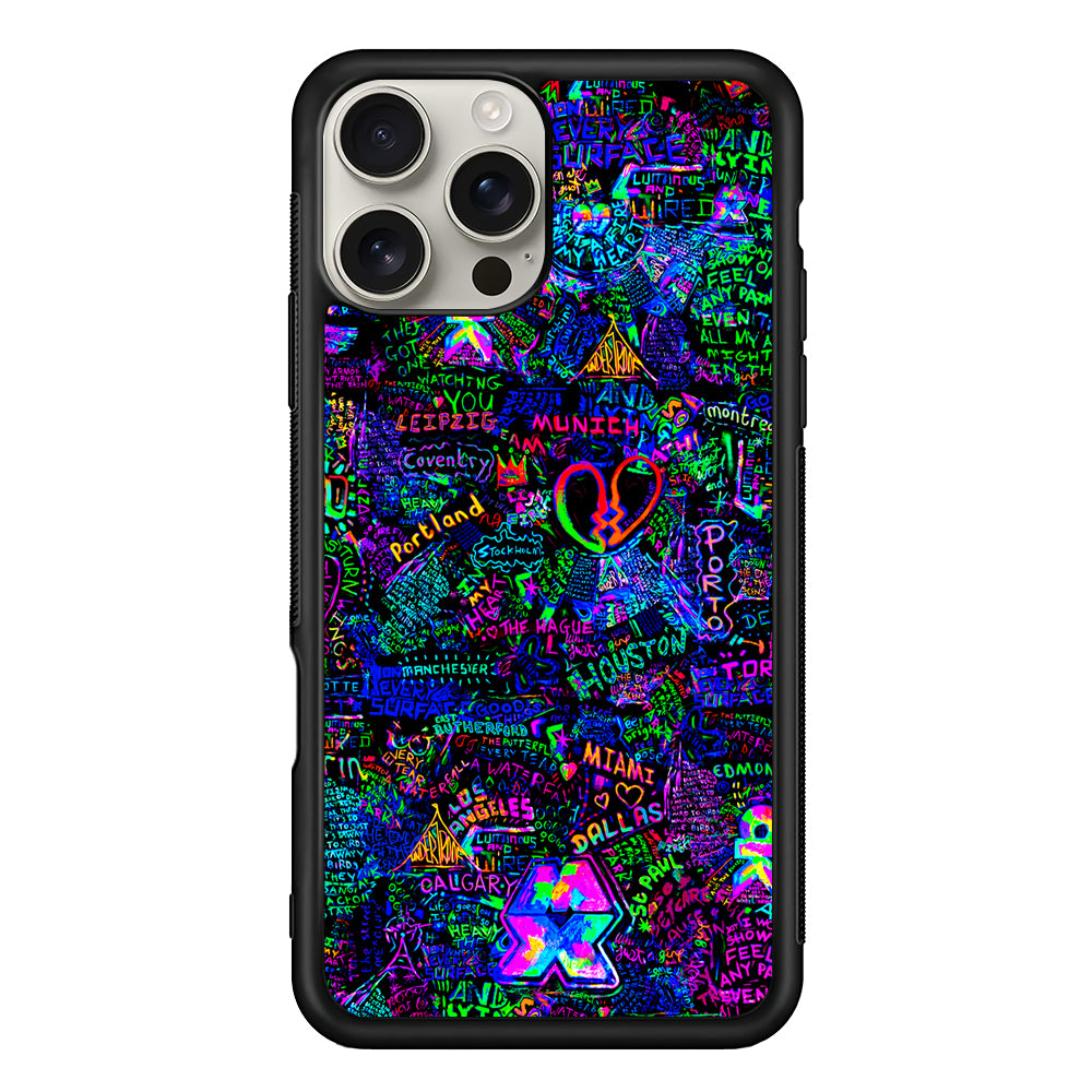 Mylo Xyloto Coldplay Graffiti iPhone 16 Pro Max Case | Stylish Protective Case for iPhone 16 Pro Max