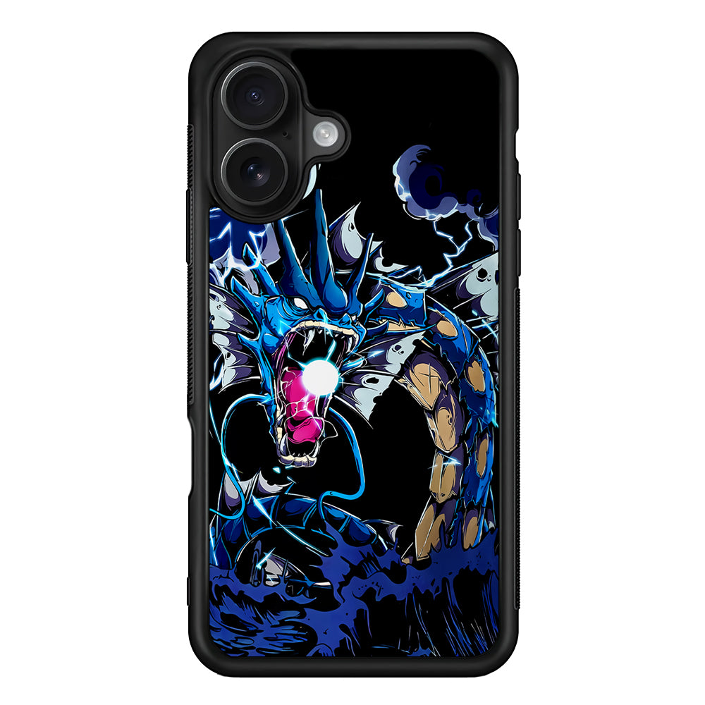 Pokemon Water Gyarados iPhone 16 Case - Oxvistore