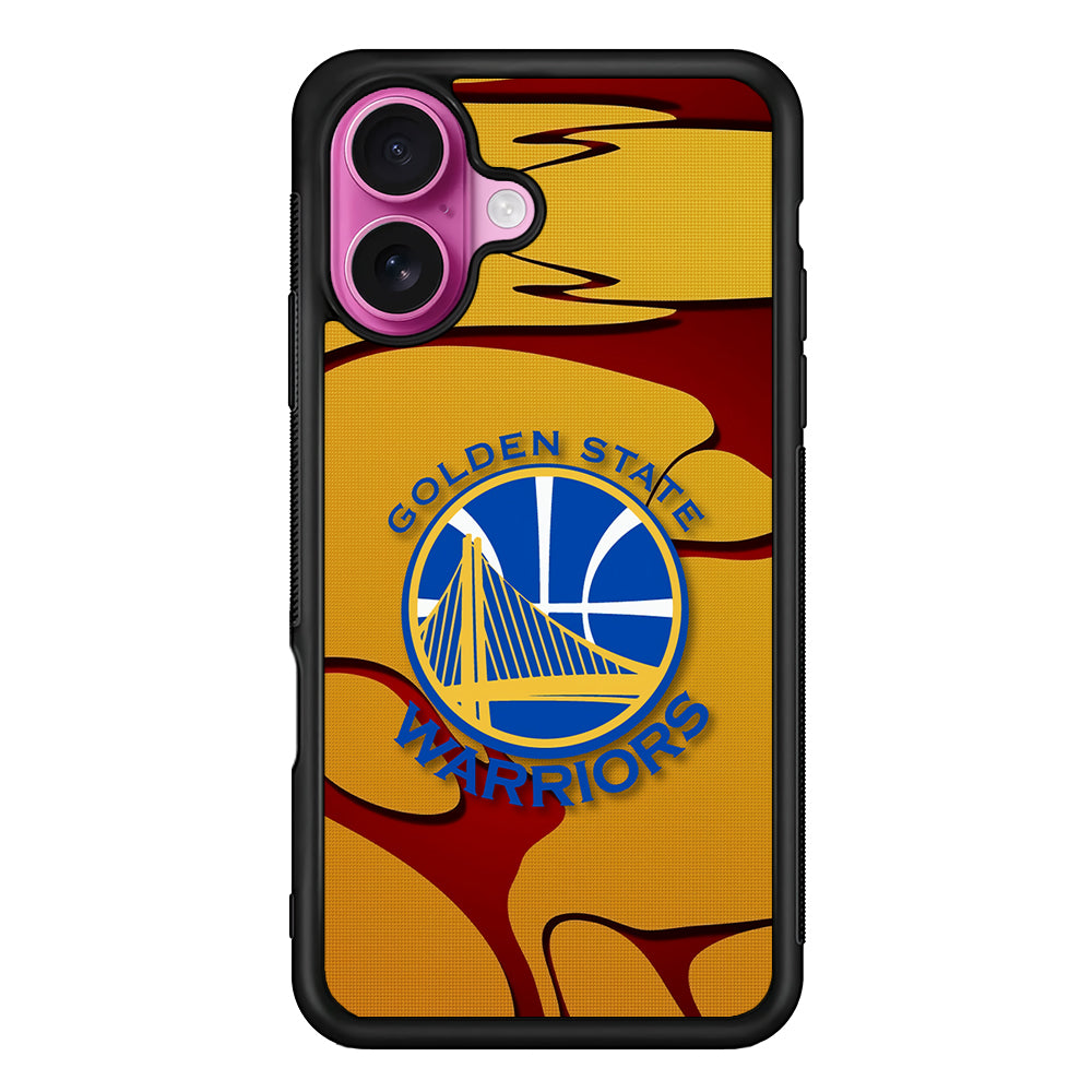 Golden State Warriors Pattern iPhone 17 Case | Slim Protective Rubber Phone Cover