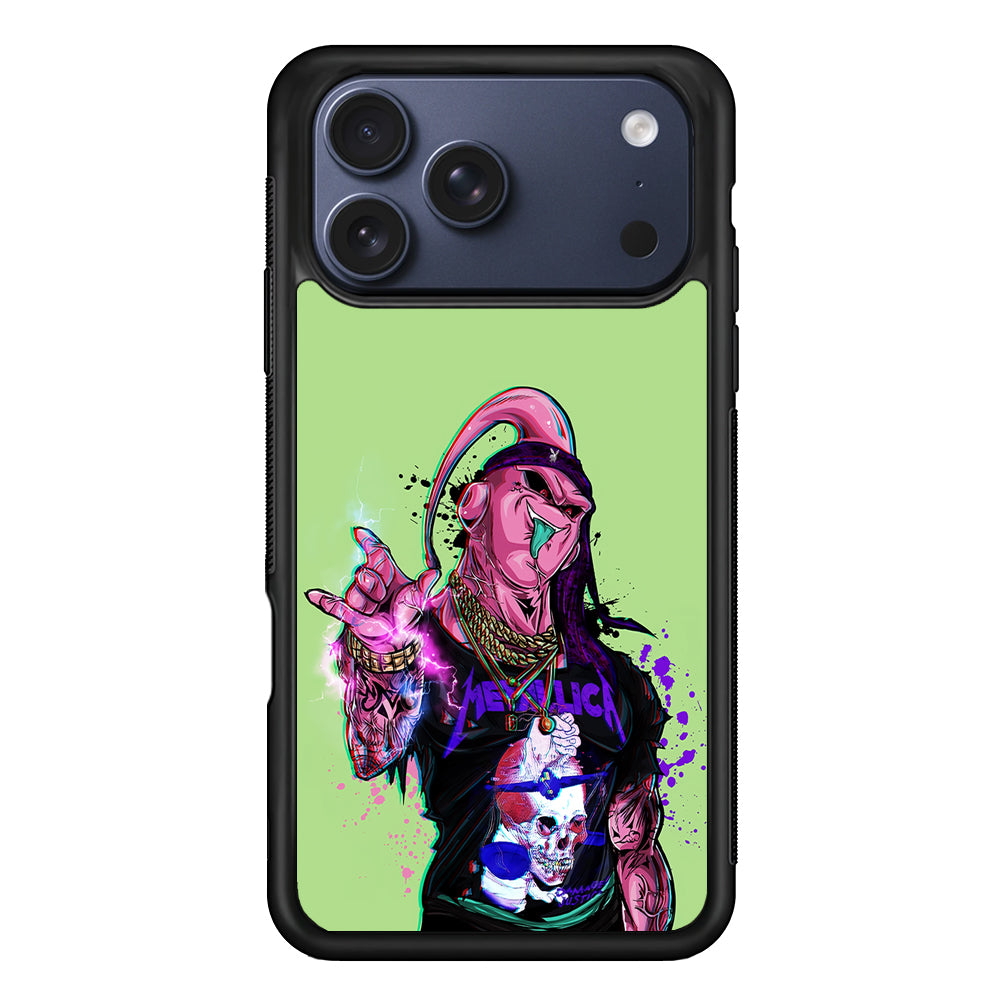 Majin Buu Metallica Style iPhone 17 Pro Max Case | Slim Protective Cover for iPhone 17 Pro Max