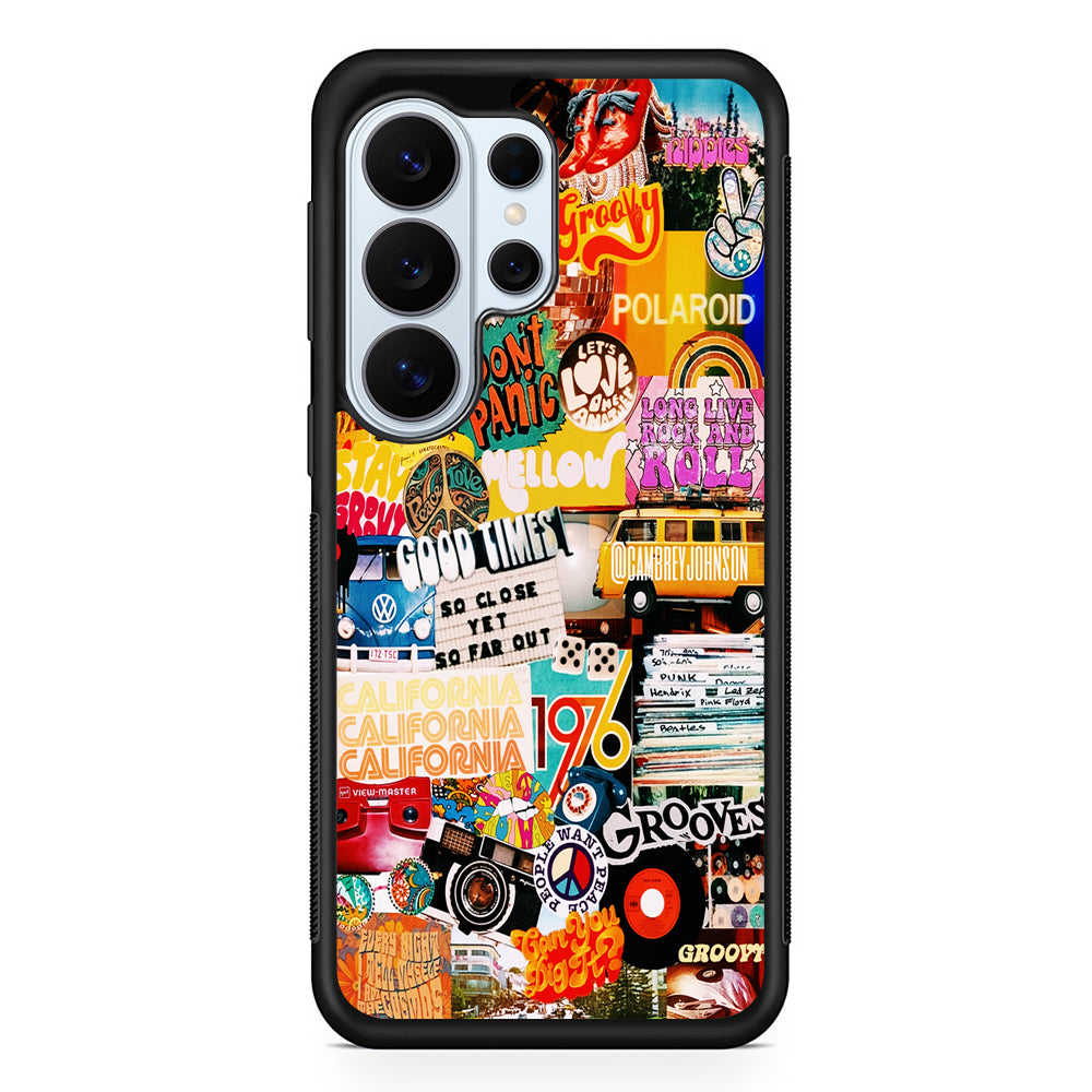 Retro Aesthetic 70s Collage Samsung Galaxy S26 Ultra Case | Protective Phone Cover
