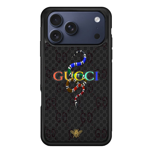 Gucci Colorful Logo Style iPhone 17 Pro Max Case | Slim Rubber Case for iPhone 17 Pro Max