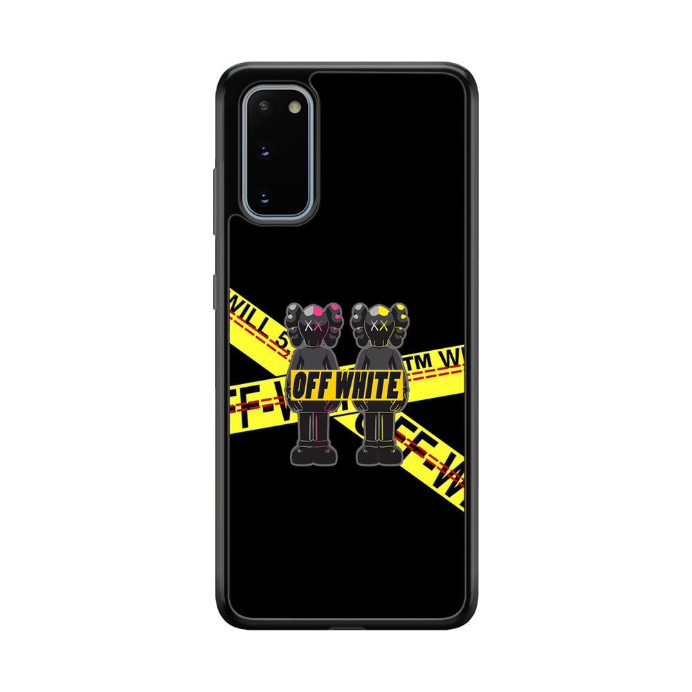 Kaws Twin Off White Samsung Galaxy S20 Case | Slim Rubber Case for Samsung Galaxy S20