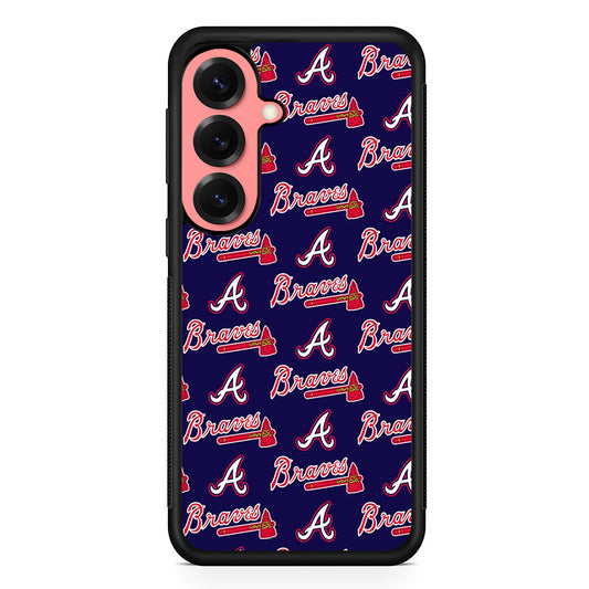 Atlanta Braves Pattern Samsung Galaxy S25 Case | Protective Case for Samsung Galaxy S25