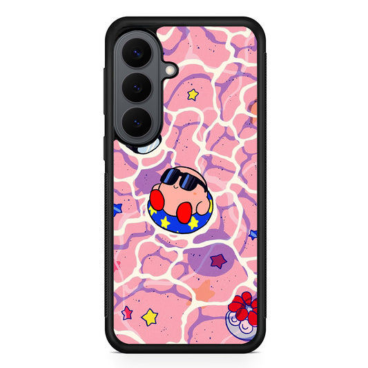Kirby is Sunbathing on The Beach Samsung Galaxy S26 Plus Case | Slim Rubber Case for Samsung Galaxy S26 Plus
