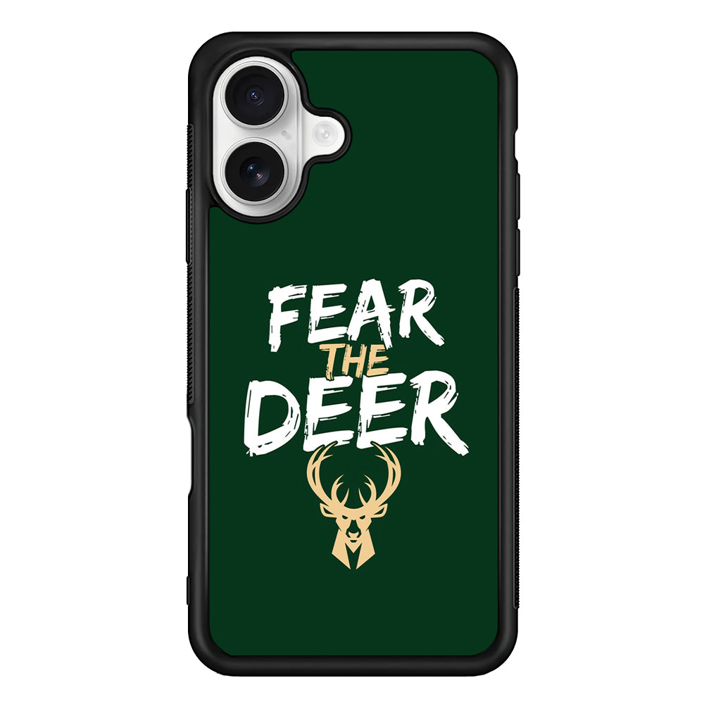 Milwaukee Bucks Deer iPhone 16 Plus Case | Durable Protective Rubber Cover