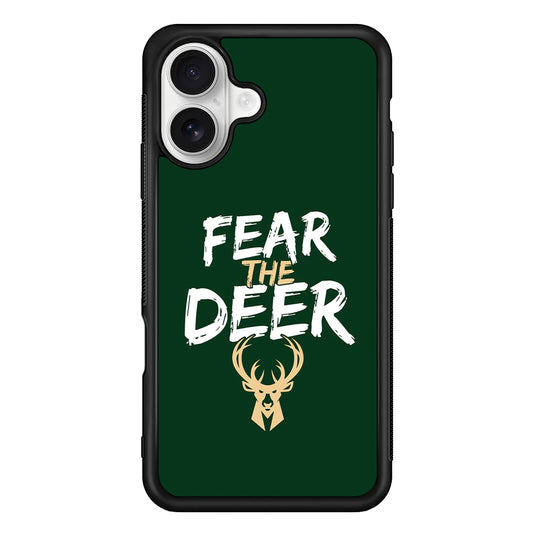 Milwaukee Bucks Deer iPhone 16 Plus Case | Durable Protective Rubber Cover