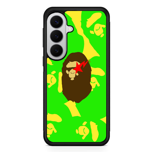 Bape Green Screen Samsung Galaxy S26 Case | Slim Rubber Case for Samsung Galaxy S26