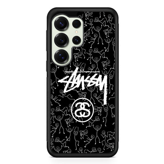 Stussy People Dancing Samsung Galaxy S25 Ultra Case | Slim Rubber Case for Samsung Galaxy S25 Ultra