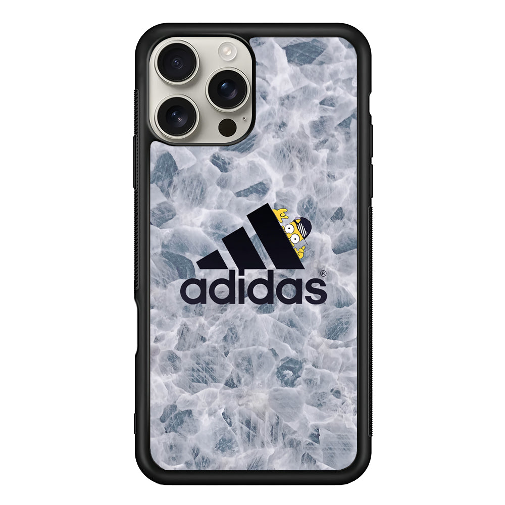 Adidas Logo with Simpson iPhone 16 Pro Max Case | Durable Everyday Protective Cover