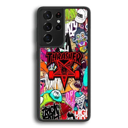 Thrasher Gang Assembly Samsung Galaxy S24 Ultra Case | Slim Rubber Case for Samsung Galaxy S24 Ultra