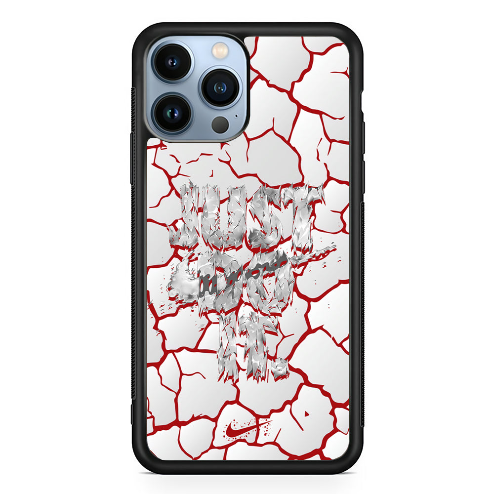 Nike On The Red Crack 2D Rubber Phone Case | Slim Protective Phone Case