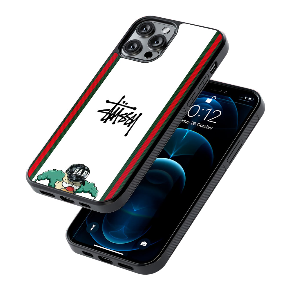 Stussy Homer Simpson 2D Rubber Phone Case | Durable Phone Case