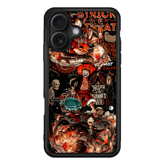 One Piece Luffy Halloween iPhone 16 Case - Oxvistore