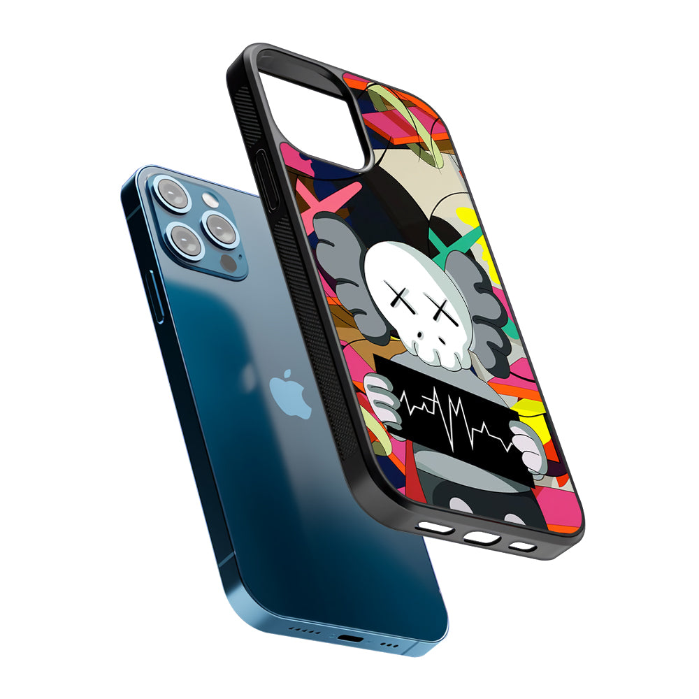 Kaws Signature to The World 2D Rubber Phone Case | Durable Phone Case