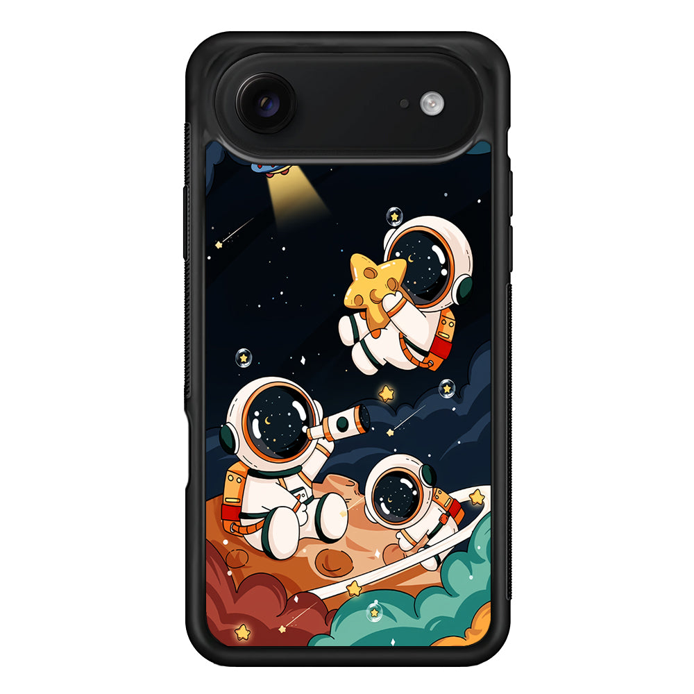 Three Astronauts Playing on a Planet iPhone 17 Air Case | Protective Case for iPhone 17 Air