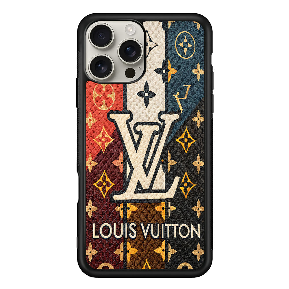 Louis Vuitton Aesthetic Luxury iPhone 16 Pro Max Case | Slim Rubber Case for iPhone 16 Pro Max