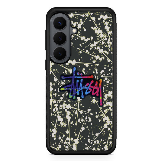 Stussy Splash Grey Samsung Galaxy S26 Plus Case | Slim Rubber Case for Samsung Galaxy S26 Plus