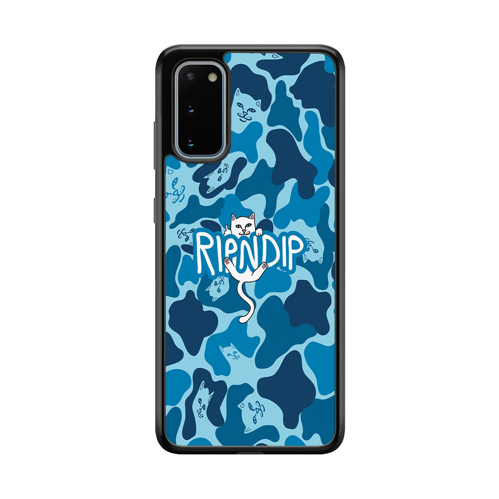 Rip N Dip Blue Camo Samsung Galaxy S20 Case | Slim Rubber Case for Samsung Galaxy S20