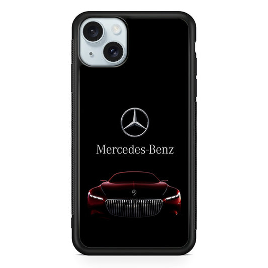 Mercedes-Benz Red Dark Aesthetic iPhone 14 Case | Slim Rubber Case for iPhone 14