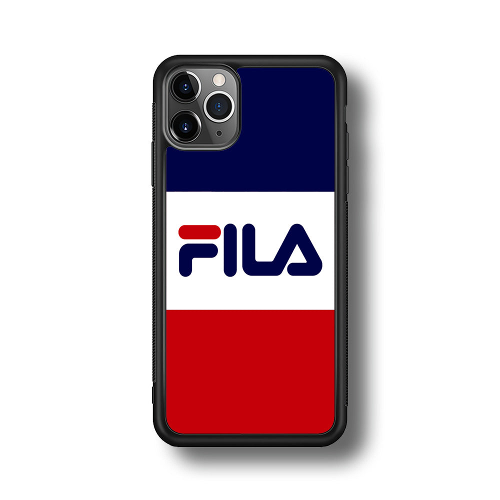 Fila Three Colors iPhone 11 Pro Max Case | Slim Rubber Case for iPhone 11 Pro Max
