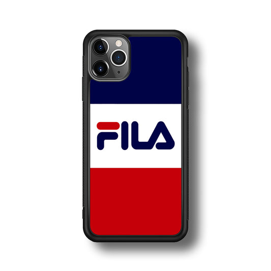 Fila Three Colors iPhone 11 Pro Max Case | Slim Rubber Case for iPhone 11 Pro Max
