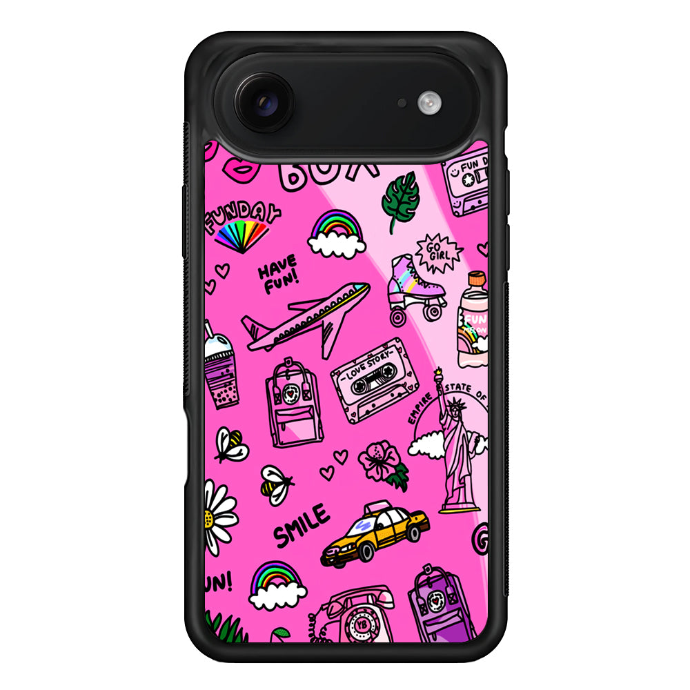Pink Cute Girly Pattern iPhone 17 Air Case | Protective Case for iPhone 17 Air