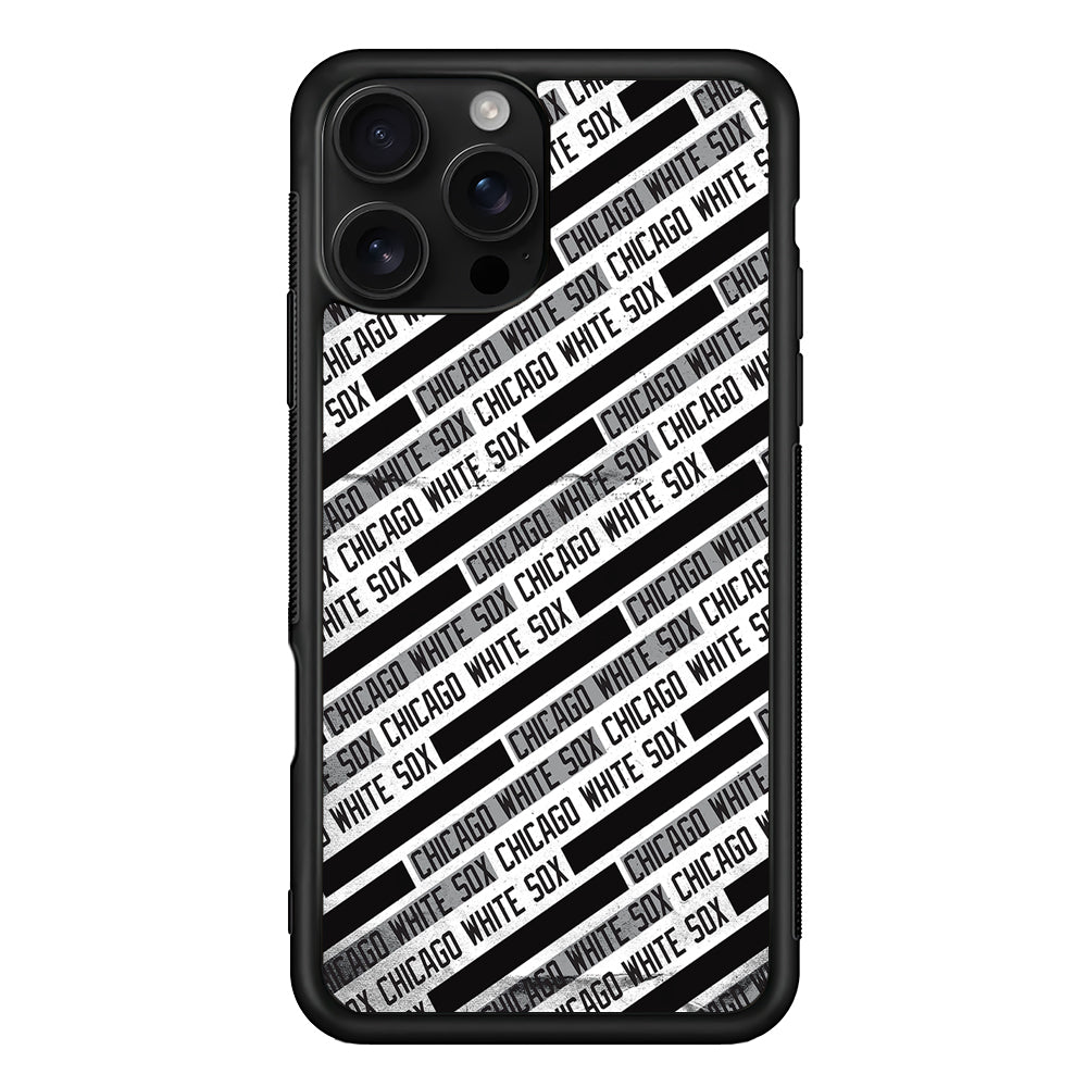Chicago White Sox Pattern iPhone 16 Pro Case | Durable Protective Case for iPhone 16 Pro