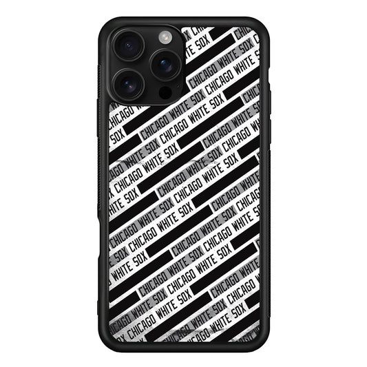 Chicago White Sox Pattern iPhone 16 Pro Case | Durable Protective Case for iPhone 16 Pro