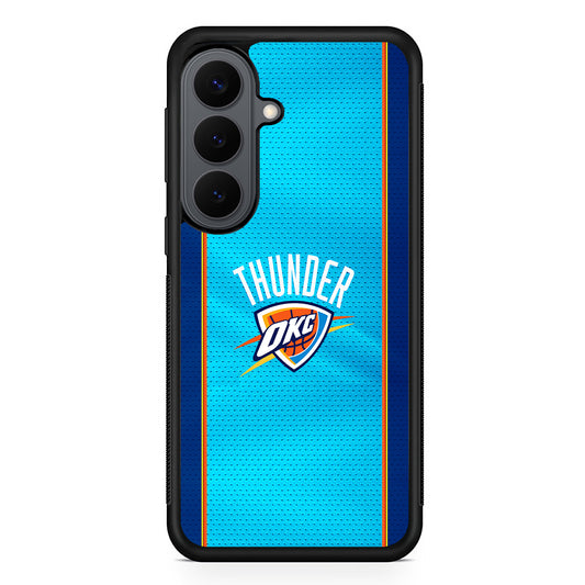 Oklahoma City Thunder Pattern Samsung Galaxy S26 Plus Case | Slim Rubber Case for Samsung Galaxy S26 Plus