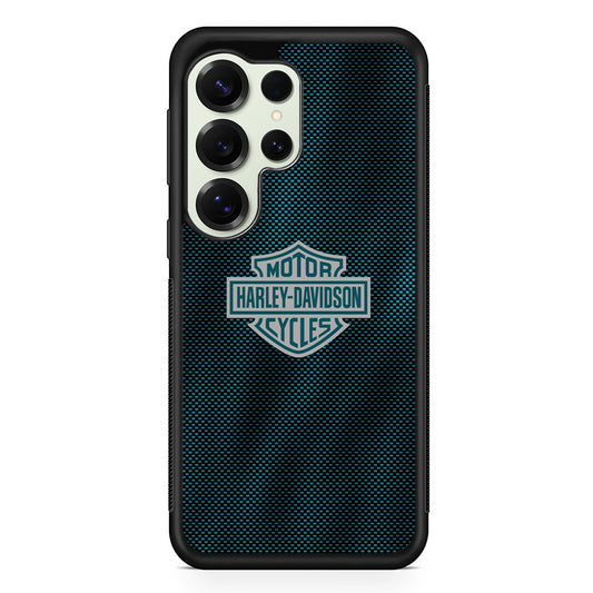 Harley Davidson Shiny Blue Steel Samsung Galaxy S25 Ultra Case | Durable Rubber Case for Samsung Galaxy S25 Ultra