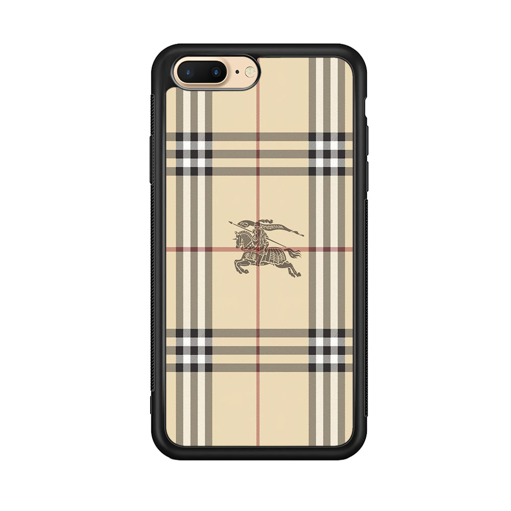 Burberry Latte Cream iPhone 8 Plus Case | Slim Rubber Case for iPhone 8 Plus