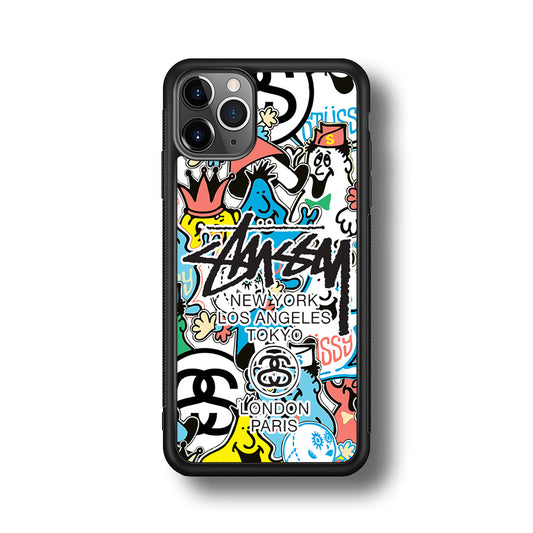 Stussy Doodle Doll iPhone 11 Pro Max Case | Slim Rubber Case for iPhone 11 Pro Max