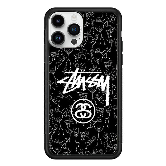 Stussy People Dancing iPhone 13 Pro Case | Slim Rubber Case for iPhone 13 Pro