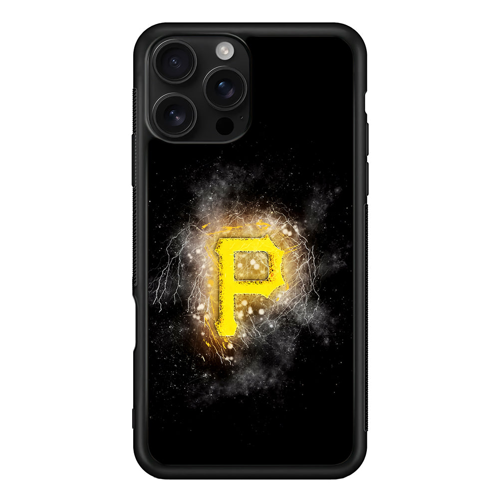 Pittsburgh Pirates Abstract iPhone 16 Pro Case | Durable Protective Case for iPhone 16 Pro
